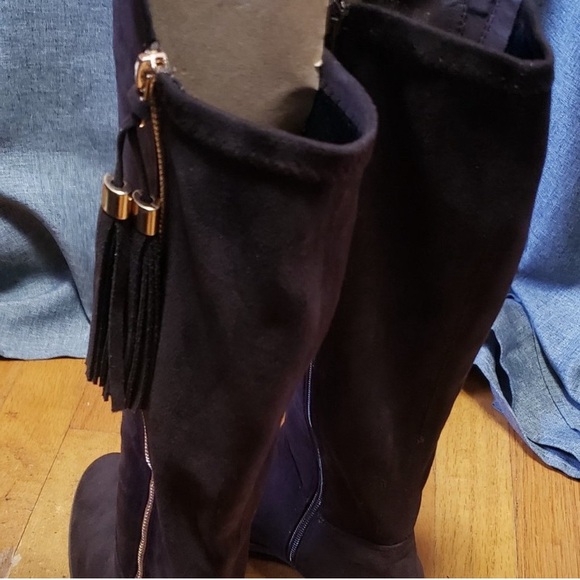 Womens GC Boots Brown Faux Suede
Full Zip With Tassel - Picture 3 of 10